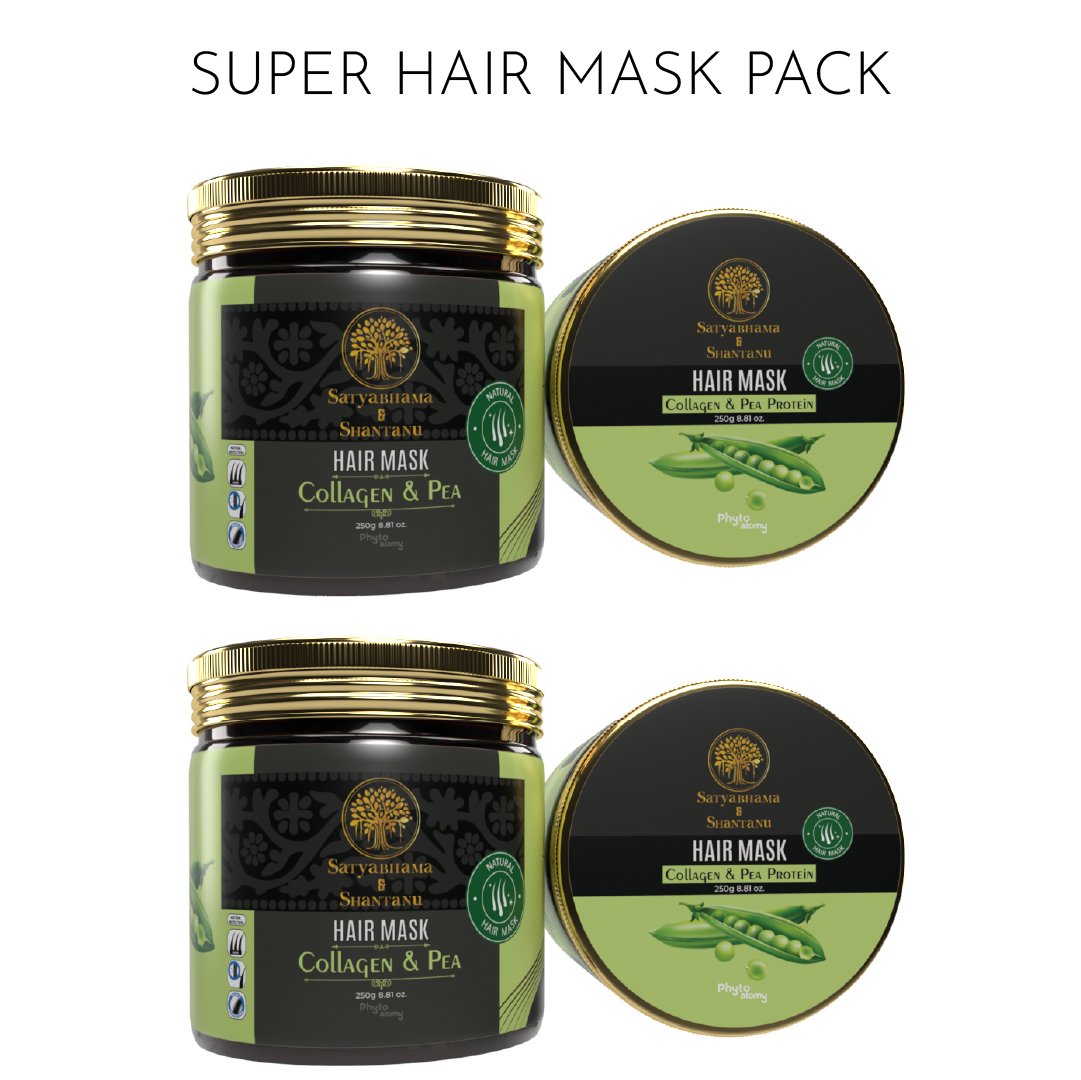 Pack of Two collagen & Pea Protein Hair Mask (250 g)